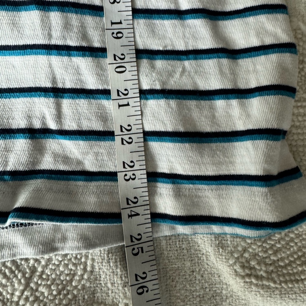 🌼5 For $25🌼 LOFT Navy and White Striped Tank Top Size M - Picture 5 of 8